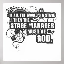 Grunge Stage Manager God Posters