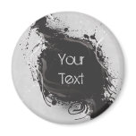 Grunge stained paint splats and strokes magnets