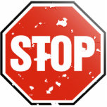 Grunge 'STOP' sign - Photo Sculpture photo sculptures