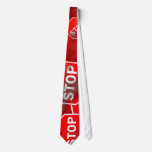Grunge Stop Signs ties