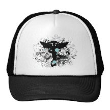 Grunge Style Chiropractic Trucker Hat