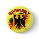 Grunge Style Germany Coat of Arms and Flag Pin