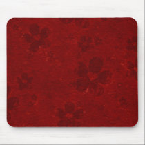 Grunge Style Hearts and Flowers Mousepad mousepads