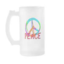GRUNGE STYLE PEACE SIGN MUG