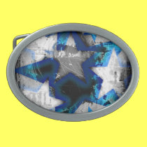 Grunge Style Stars belt buckles