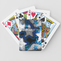 Grunge Style Stars playing cards