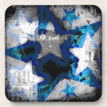 Grunge Style Stars cork coasters