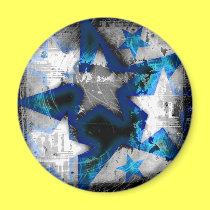 Grunge Style Stars magnets
