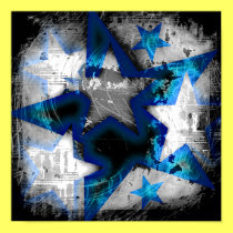 Grunge Style Stars posters
