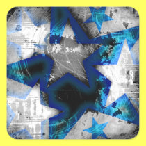 Grunge Style Stars stickers