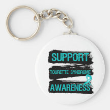 Grunge - Support Tourette Syndrome Awareness Keychain