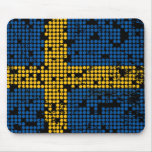 grunge Swedish flag mousepad