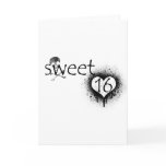 Grunge "Sweet 16" Design cards