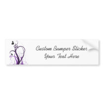 Grunge Swirl Butterfly 2 - Purple