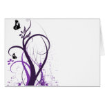 Grunge Swirl Butterfly 2 - Purple cards
