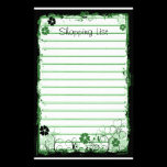 Grunge Swirl Flowers Lined Stationery White Green stationery