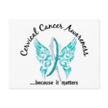 Grunge Tattoo Butterfly 6.1 Cervical Cancer postcards