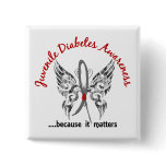 Grunge Tattoo Butterfly 6.1 Juvenile Diabetes buttons