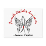 Grunge Tattoo Butterfly 6.1 Juvenile Diabetes Post Cards