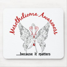 Grunge Tattoo Butterfly 6.1 Mesothelioma Mousemat