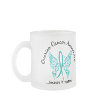 Grunge Tattoo Butterfly 6.1 Ovarian Cancer Mugs