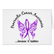 Grunge Tattoo Butterfly 6.1 Pancreatic Cancer Cards