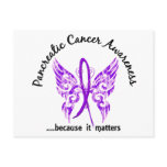 Grunge Tattoo Butterfly 6.1 Pancreatic Cancer postcards