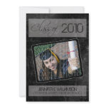 Grunge Texture Graduation Announcement (black)