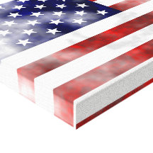 Grunge USA Stretched Canvas Print