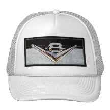 Grunge V8 Big Block Emblem Trucker Hats