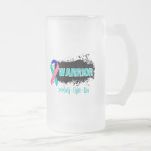 Grunge - WARRIOR - Thyroid Cancer Coffee Mugs