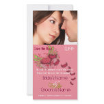 Grunge Winged Hearts Save the Date Your Photo photo cards