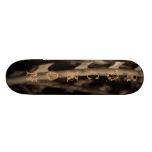 Grunged skateboard