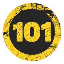 Grungy 101 sticker