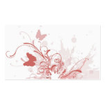 Grungy butterflies Profile Card business cards