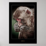 Grungy Monkey Print