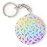 Grungy Multi Colour Guitars keychains