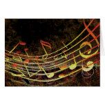 Grungy Music Greeting Cards