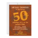 Grungy Old Birthday Guy Party Invitation