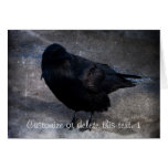 Grungy Raven; Customisable Cards