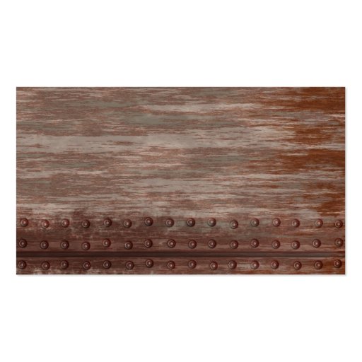 Grungy Riveted Rusty Metal Business Card Templates