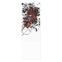 Grungy roses Profile Card Business Card Templates