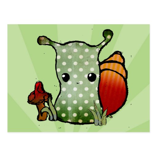 Grungy Snail Postcard