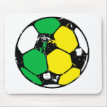 Grungy soccer ball design mousepads