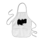 Grungy Splattered Ink Background aprons
