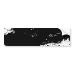 Grungy Splattered Ink Background bumper stickers