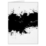 Grungy Splattered Ink Background Greeting Cards
