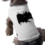 Grungy Splattered Ink Background Pet Tshirt