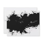 Grungy Splattered Ink Background invitations