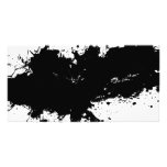 Grungy Splattered Ink Background photo cards